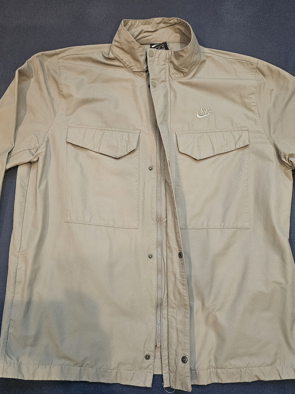 Nike Men's Grey Denim Lightweight Field Jacket